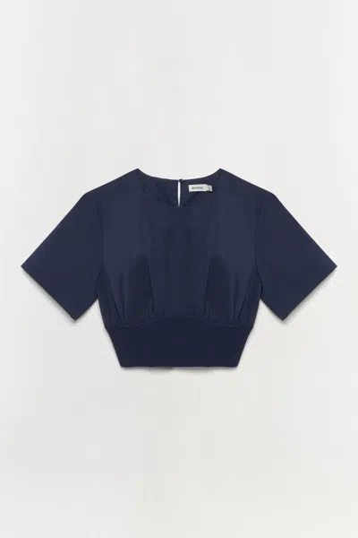 Simkhai Women's Knitted Adair Top In Midnight