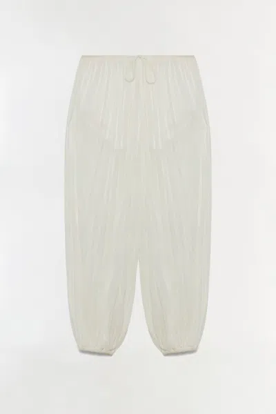 Simkhai Women's Knitted Afton Crinkle Jersey Balloon Pant In Ivory In White