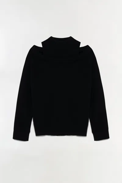 Simkhai Women's Knitted Alessa Cashmere Sweater In Black