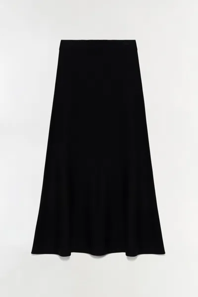 Simkhai Women's Knitted Atwood Merino Wool Trumpet Skirt In Black