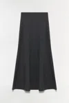 Simkhai Atwood Wool Trumpet Midi Skirt In Black