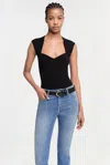 Simkhai Women's Knitted Barbara Bodysuit In Black