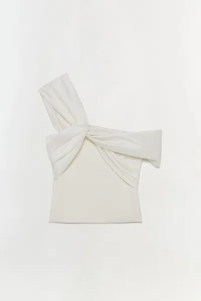 Simkhai Women's Knitted Celiana Top In Ivory