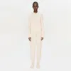 Simkhai Women's Knitted Cotton Cashmere Joggers In Ivory