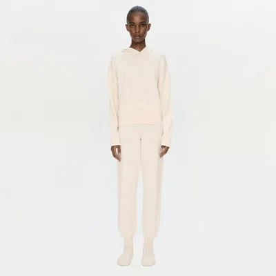 Simkhai Women's Knitted Cotton Cashmere Joggers In Ivory