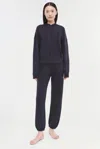 Simkhai Women's Knitted Cotton Cashmere Joggers In Midnight