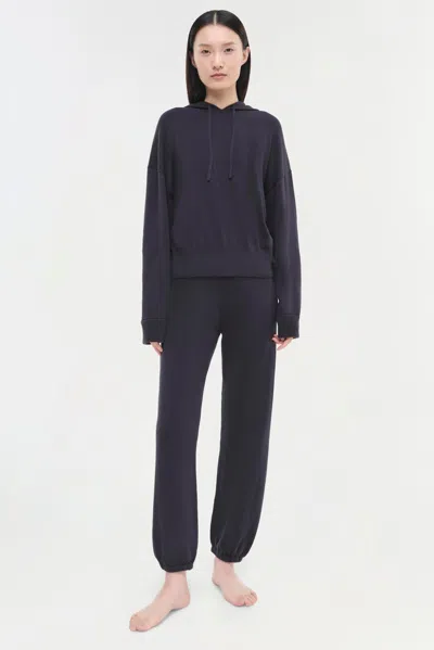Simkhai Women's Knitted Cotton Cashmere Joggers In Midnight