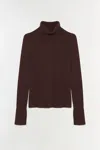 Simkhai Women's Knitted Fenwick Cashmere Turtleneck In Chocolate In Brown