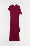 Simkhai Women's Knitted Hathaway Wool Cashmere Midi Dress In Cranberry In Red
