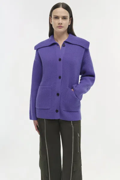 Simkhai Women's Knitted Hollie Cardigan In Ultraviolet