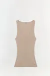 Simkhai Women's Knitted Kioni Tank Top In Sandstone In Nude