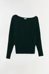 Simkhai Women's Knitted Lavina Off Shoulder Sweater In Emerald In Green