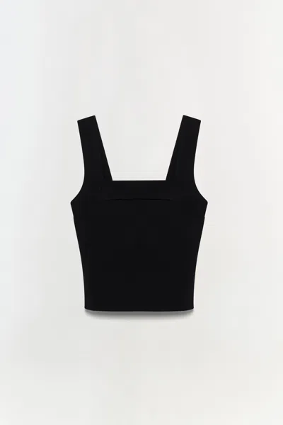 Simkhai Women's Knitted Madine Tank Top In Black