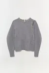 Simkhai Women's Knitted Monroe Pullover In Grey Melange