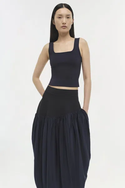 Simkhai Women's Knitted Ramaina Tank Top In Midnight In Blue