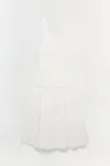 Simkhai Jazz Cotton-blend Poplin Midi Dress In White