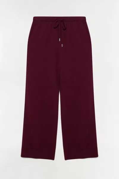 Simkhai Travel Pant In Burgundy