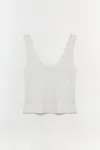 Simkhai Ramaina Square-neck Ribbed Tank Top In White