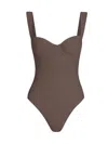Simkhai Women's Kyle One-piece Swimsuit In Brown