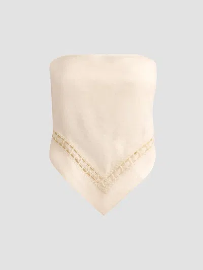 Simkhai Women's Lahni Linen Lace Top In Pink
