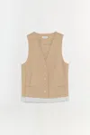 Simkhai Women's Laiken Vest In Camel