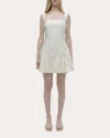 Simkhai Laila Tiered Fil Coupe Mini Dress In White