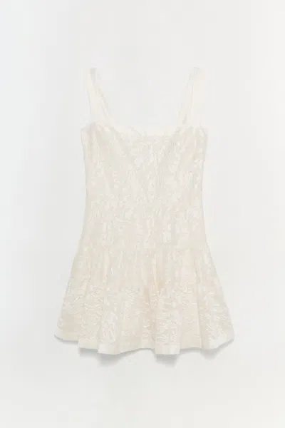 Simkhai Women's Laila Jacquard Mini Dress In Chantilly