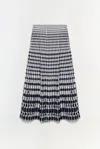 Simkhai Women's Larken Knit Midi Skirt In Midnight/multi