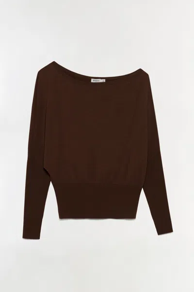 Simkhai Lavina Off-the-shoulder Ribbed-detailed Wool-blend Sweater In Multi