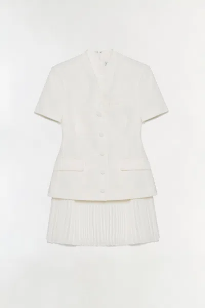 Simkhai Women's Leah Blazer Mini Dress In Ivory In White