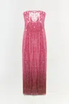 Simkhai Leilani Strapless Sequin Column Gown