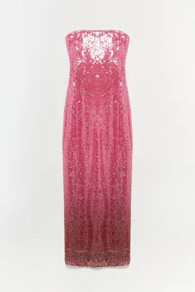 SIMKHAI WOMEN'S LEILANI SEQUIN GOWN IN SORBET SEQUIN