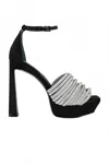 Simkhai Women's Lena Ankle-strap Platform Sandals In Black In Black