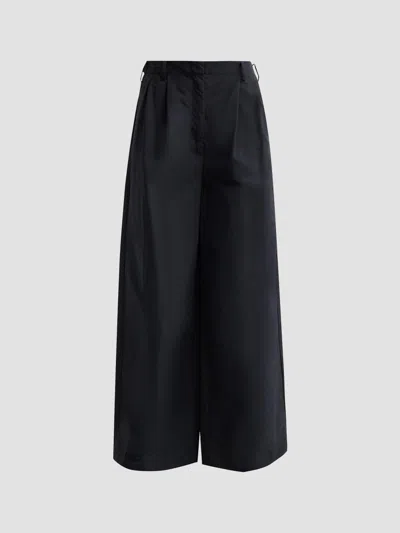 Simkhai Women's Leroy Pleated Wide-leg Pants In Black