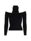 Simkhai Lila Cold-shoulder Pullover In Black