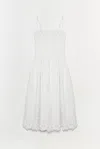 Simkhai Lilianna Sleeveless Lace Midi Dress White Multi