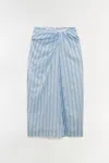Simkhai Liorra Yarn-dyed Jersey Midi Skirt In Blue