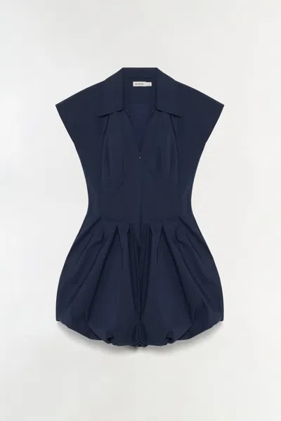 Simkhai Women's Lirinne Cotton Bubble Mini Dress In Midnight In Blue