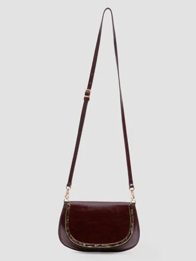 Simkhai Women's Logan Leather Crossbody Bag In Fig