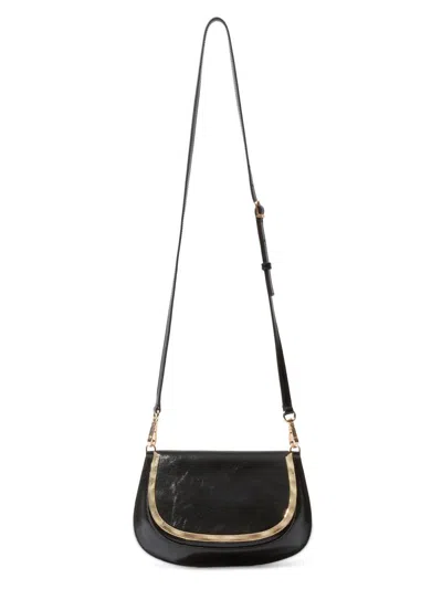 Simkhai Women's Logan Patent Leather Crossbody Bag In Black