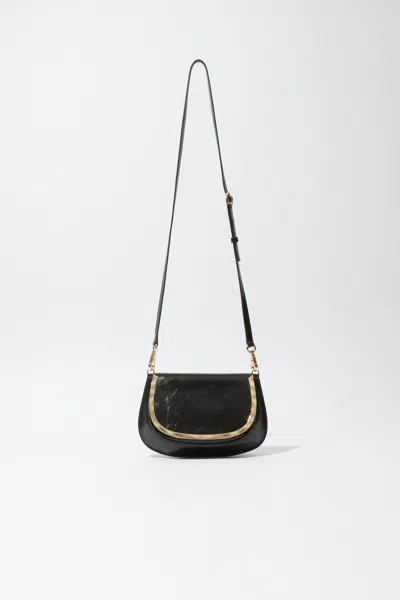 Simkhai Women's Logan Shiny Leather Crossbody In Black