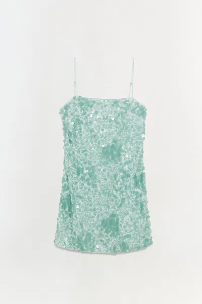 Simkhai Women's Lollie Embellished Mini Dress In Seafoam