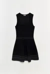 Simkhai Women's Lottie Knit Mini Dress In Black