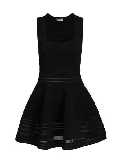 Simkhai Women's Lottie Sleeveless Fit & Flare Minidress In Black