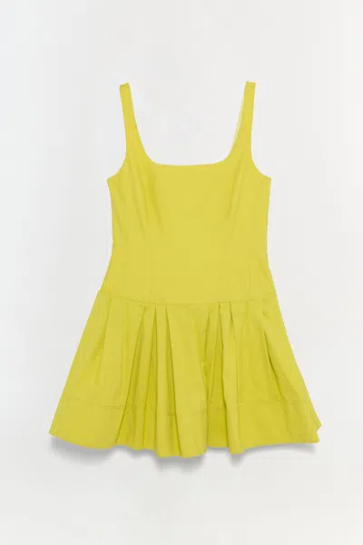 Simkhai Women's Lucy Cotton Mini Dress In Yellow Plum
