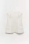 Simkhai Lupita Fringed Bustier Top