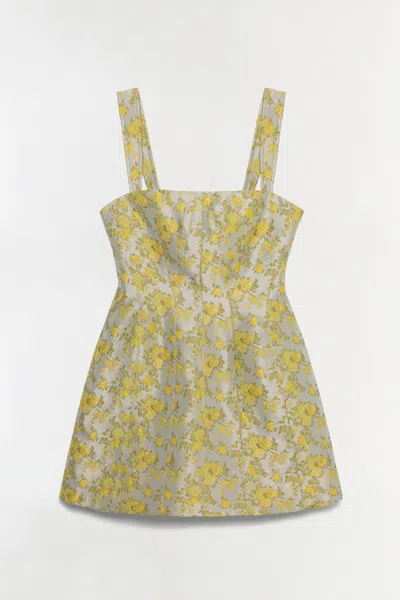 Simkhai Women's Lydia Jacquard Mini Dress In Buttercream In Yellow