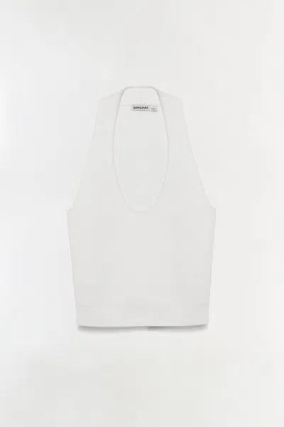 Simkhai Women's Lynden Knit Tank Top In Ivory In White