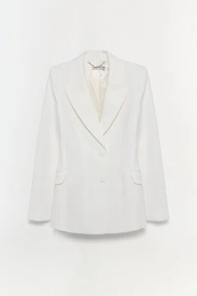 Simkhai Women's Maddix Blazer In Ivory In Yellow