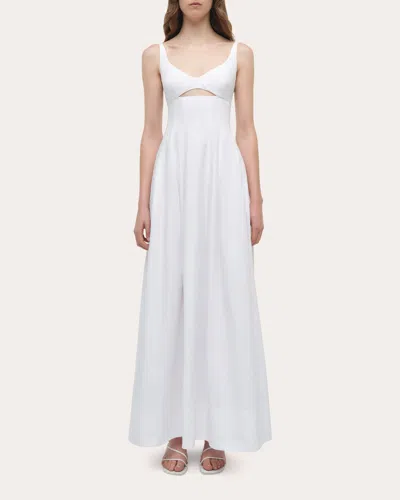 Simkhai Maddy Cotton Midi Dress In White